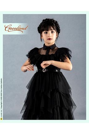 لباس مجلسی و فارغ التحصیلی مشکی بچه گانه توری Gocoland - کد 723939684