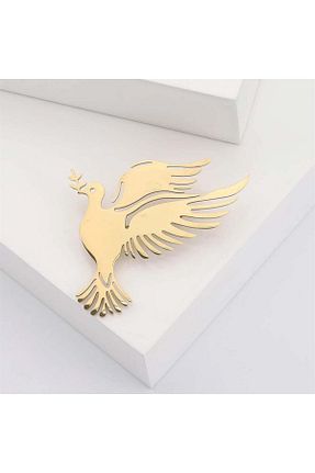 سنجاق سینه زرشکی زنانه فلزی Pelin Aksesuar - کد 853247288