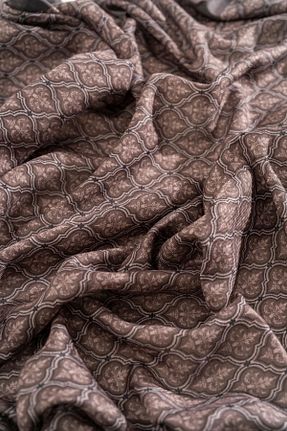 روسری قهوه ای پلی استر JAWEL - کد 866294859