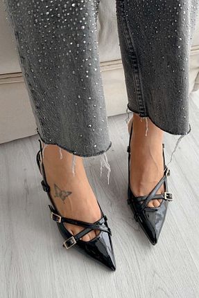 کفش پاشنه بلند کلاسیک مشکی زنانه چرم لاکی DUXAL SHOES - کد 789116498