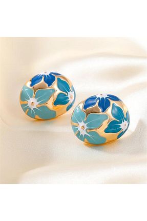 گوشواره جواهر آبی میخ Pelin Aksesuar - کد 767170949