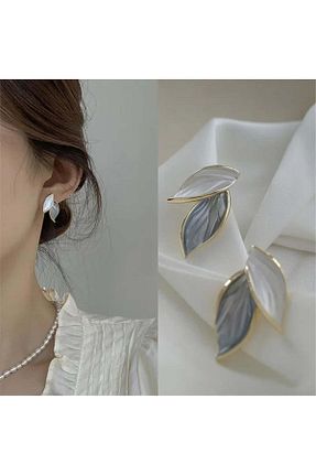 گوشواره جواهر طوسی Pelin Aksesuar - کد 833079552