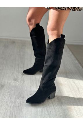 چکمه مشکی زنانه چرم مصنوعی SHOEBOURNE - کد 884633780