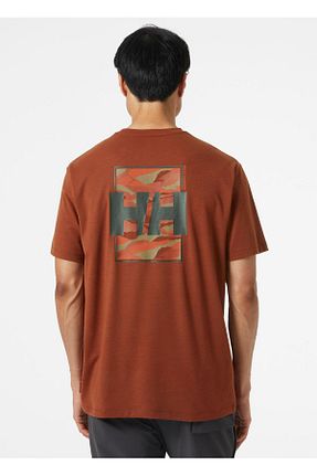 تیشرت قهوه ای مردانه A-Form فیت Helly Hansen - کد 660487818