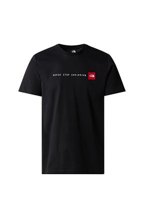 تیشرت مشکی مردانه یقه هفت The North Face - کد 815489387