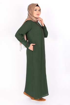 کلاه و ابایا خاکی زنانه %100 پنبه ÇIKRIKÇI TEKSTİL ŞİLE BEZİ - کد 890635564