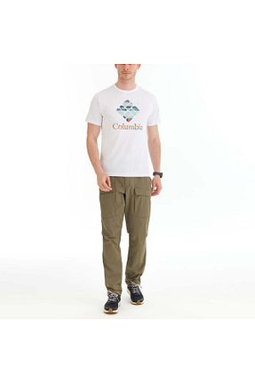 تیشرت سفید مردانه یقه دوچرخه Columbia - کد 696837099