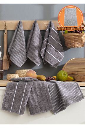حوله طوسی پنبه ای Rebeka Home Collection - کد 824168161