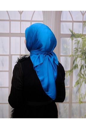 شال آبی زنانه پلی استر ZENİPEK - کد 891700250
