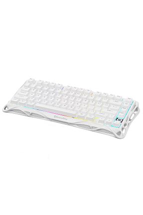 کیبورد گیمر سفید Gravastar - کد 891699499