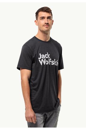 تیشرت مشکی مردانه رگولار Jack Wolfskin - کد 820119114