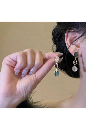 گوشواره جواهر زرشکی Pelin Aksesuar - کد 833299659