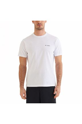 تیشرت سفید مردانه یقه دوچرخه Columbia - کد 824274155