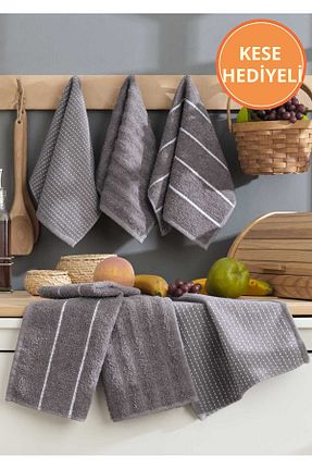 حوله طوسی پنبه ای Rebeka Home Collection - کد 824168161