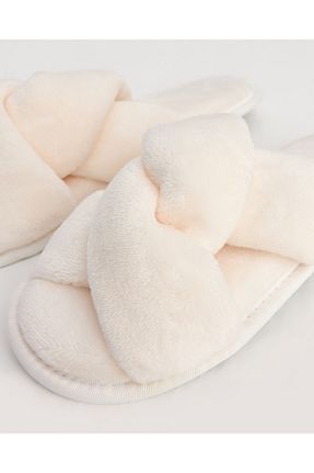 دمپائی خانگی سفید زنانه پاشنه کوتاه (1 - 4 سانتی متر) Chirpy - کد 356594779