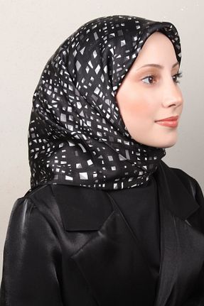 دستمال گردن سفید زنانه ابریشم Aker - کد 890666142