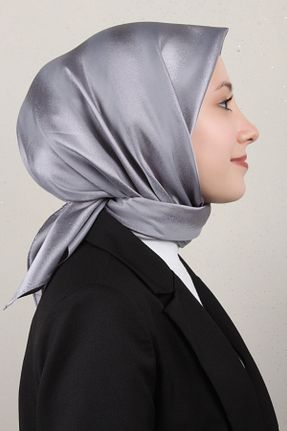 دستمال گردن طوسی PİRAMİT - کد 890670581