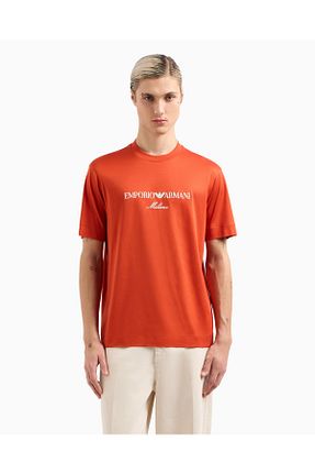 تیشرت قرمز مردانه رگولار Emporio Armani - کد 902728007