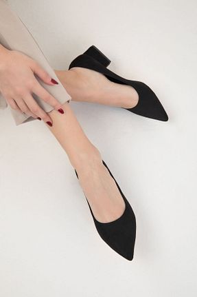 کفش پاشنه بلند کلاسیک مشکی زنانه چرم مصنوعی SOHO - کد 887358681