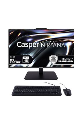 کامپیوتر همه کاره مانیتور مشکی Intel Core i5 CASPER - کد 874797319