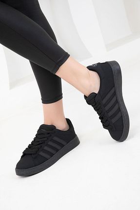 کفش اسنیکر مشکی زنانه بند دار SOHO - کد 887358718