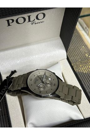 ساعت مچی خاکی مردانه بالای 46 میلی متر Polo Croco - کد 888632930