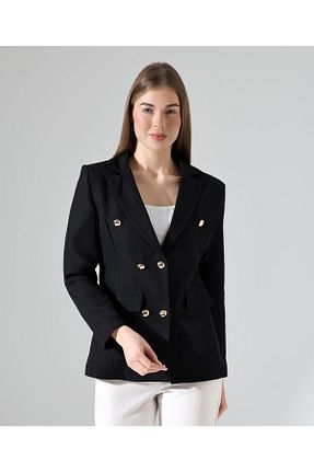 کت بلیزر مشکی زنانه مخلوط پلی استر Female Clothing - کد 888651051