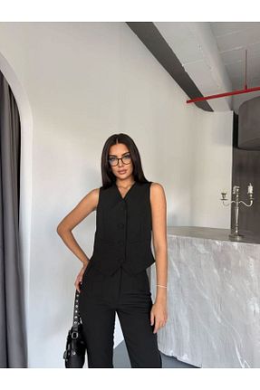 ست بالاتنه و پائین تنه مشکی زنانه بافتنی jennyfer garment - کد 888653216