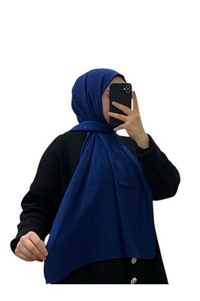 شال سرمه ای زنانه پنبه ای LOSYANA - کد 888645124