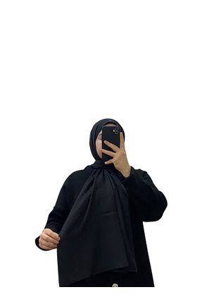 شال مشکی زنانه پنبه ای LOSYANA - کد 888645351
