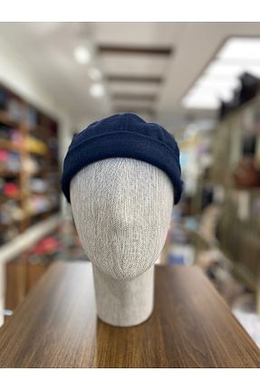 کلاه سرمه ای زنانه پشمی Göksu Şapka - کد 888659719