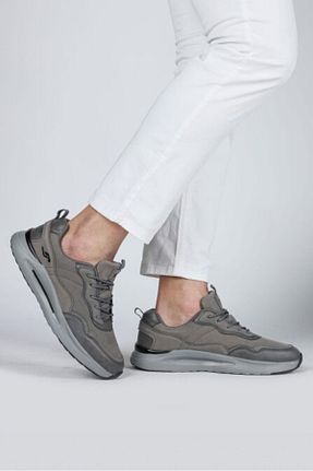 کفش اسنیکر طوسی مردانه بند دار Jump - کد 888695794