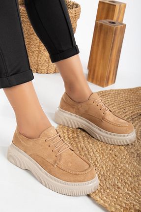 کفش کژوال بژ زنانه چرم مصنوعی Mc vay Shoes - کد 888699878