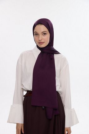 شال بنفش زنانه پنبه پلی استر Genel Markalar - کد 888660926