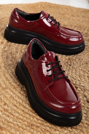 کفش کژوال زرشکی زنانه چرم مصنوعی Mc vay Shoes - کد 888698252