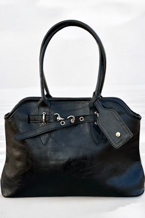 کیف دوشی مشکی زنانه چرم مصنوعی MARSİLYA - کد 888687141