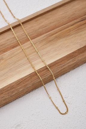 گردنبند استیل ( فولاد ) طلائی زنانه استیل ضد زنگ ESBAFLOR - کد 888695451