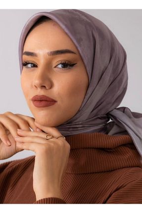 روسری بنفش پلی استر Silk Home - کد 888658791