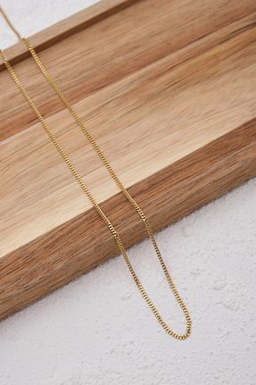 گردنبند استیل ( فولاد ) طلائی زنانه استیل ضد زنگ ESBAFLOR - کد 888696112