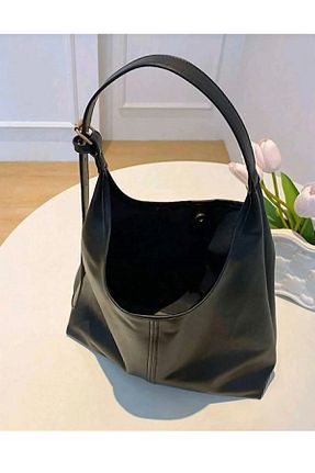 کیف دوشی مشکی زنانه چرم مصنوعی BAGSTOREE - کد 886710284
