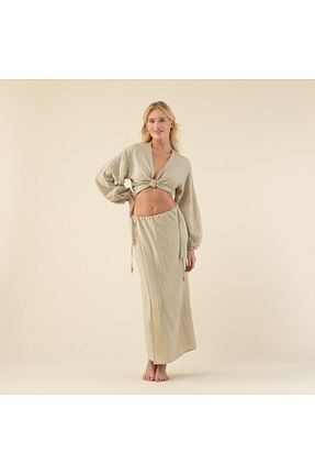 رویه بیکینی سبز زنانه پنبه ای Chakra - کد 771558314