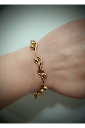 دستبند استیل (فولاد) طلائی استیل (فولاد) Süperal - کد 888720916