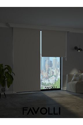 پرده کشوئی سرمه ای کلاسیک Stor FAVOLLİ - کد 888712842