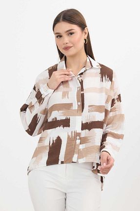 پیراهن قهوه ای زنانه رگولار Rays - کد 888719705