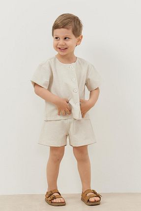 شلوارک و برمودا بژ بچه گانه رگولار Fahhar Kids - کد 844621264