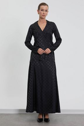 ست بالاتنه و پائین تنه حجاب مشکی زنانه اورسایز MELIDIA - کد 888727115