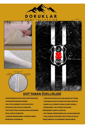 فرش بچه گانه رنگی پلی استر Doruklar Home Collection - کد 873307293