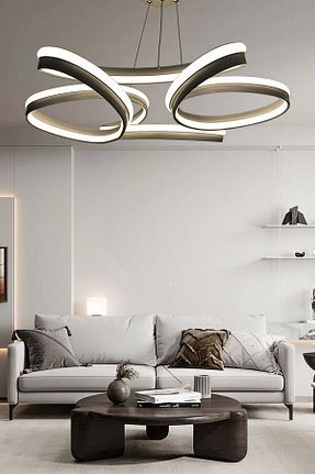 لوستر مشکی آلومینیوم LEDMİ - کد 658978987