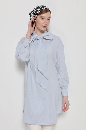 پیراهن آبی زنانه رگولار Fatma Atasoy - کد 834883612