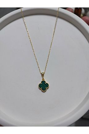 گردنبند نقره سبز زنانه 925 عیار SS Selin Silver - کد 835312279